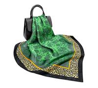 LumiSyne Bufandas De Seda Para Mujer Estampado Floral Clásica Patrón Geométrico Cadena Letras Pañuelo Ligero y Suave Estola Chal De Playa Durante Cubre Bikini Toda La Temporada