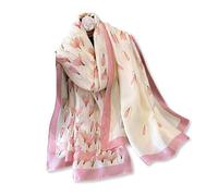 LumiSyne Bufandas De Seda Para Mujer Estampado Floral Estilo Moda y Elegante Estolas Largo y Suave Chal De Boda Fulares Caliente Toda La Temporada