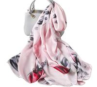 LumiSyne Bufandas De Seda Para Mujer Estampado Floral Estilo Moda y Elegante Estolas Largo y Suave Chal De Boda Fulares Caliente Toda La Temporada