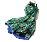 LumiSyne Bufandas De Seda Suave Para Mujer Bufanda Leopardo Fulares Con Estampado Animal Pavo Real Caballo Estolas Largas Chal De Playa Durante Toda La Temporada