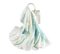LumiSyne Bufandas De Seda Suave Para Mujer Estampado Floral Rose Estilo Dulce y Elegante Estolas Fulares Largas Chal de playa Durante Toda La Temporada(verde)