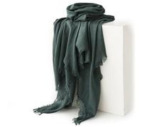 LumiSyne Bufandas Mujer Color Sólido Algodón Lino Textura Pañuelo Con Borlas Estilo Literario Retro Ligero Bufanda De Gasa Cálido Chal Estola Largo Grande Hijab Fulares Toda La Temporada