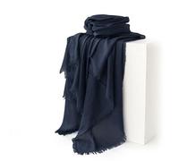 LumiSyne Bufandas Mujer Color Sólido Algodón Lino Textura Pañuelo Con Borlas Estilo Literario Retro Ligero Bufanda De Gasa Cálido Chal Estola Largo Grande Hijab Fulares Toda La Temporada