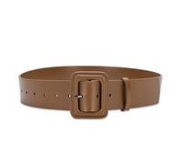 LumiSyne Cinturón Ancho De Cuero Mujere Color Sólido Clásico Hebilla Cuadrada Grande Cinturón De Cintura Señoras Vintage Cinturón De Cincha Cinturón De Cintura Alta Para Vestido Camisa Abrigo Mono