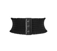 LumiSyne Cinturón Corsé Elástico Para Mujeres Cinturón Ancho Diseño De Botones De Presión Moda Ribete Con Volantes Vintage Faja Cinturón Cinturón De Cintura Waspie Para Vestido Abrigo Mono