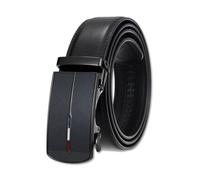 LumiSyne Cinturón De Cuero Hombre Hebilla Automática Cinturones Trinquete Tamaño Ajustable Llevar Cómodo 5 Largos Disponibles Ancho 35mm Estilo Casual Formal Cinturón Ancho For Jeans Pantalones Trajes