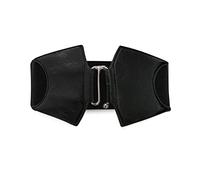 LumiSyne Cinturón Elástico Ancho De Las Mujeres Cinturón De Cuero Pretina Elástica Diseño De Hebilla De Gancho De Aleación Banda Elástica Vintage Cinturón Corsé Para Vestido Abrigo Camisa