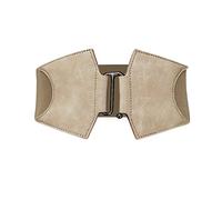 LumiSyne Cinturón Elástico Ancho Para Mujeres - Cuero Con Pretina Elástica, Diseño De Hebilla De Gancho De Aleación, Banda Vintage, Cinturón Corsé Para Vestido, Abrigo, Camisa