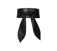 LumiSyne Cinturón Obi de Mujer Ancho Retro Cuero PU Suave Moda con Corbata Nudo para Vestido y Fiesta Diaria