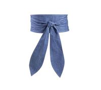 LumiSyne Cinturón Obi De Mujer Retro Ancho Cinturón De Cincha Suave Moda Envolvente Con Corbata Y Nudo