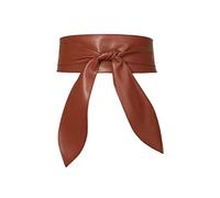 LumiSyne Cinturón Obi De Mujer Retro Ancho Cinturón De Cincha Suave Moda Envolvente Con Corbata Y Nudo