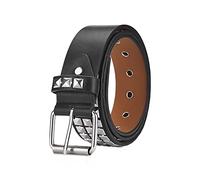 LumiSyne Cinturón Punk Rock de Remaches Con 3 Filas Pirámide de Cuero Con Hebilla de Alfiler - Accesorios Góticos Para Hombres Mujeres Jeans Pantalones Vestidos