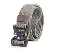 LumiSyne Cinturón Táctico 1.5" Ajustable Hombres Cinturón Resistente Cinturón Nylon Hebilla de Metal de Liberación Rápida Cinturón Táctica Molle Para Molle Caza Deporte