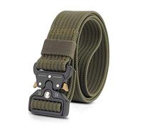 LumiSyne Cinturón Táctico 1.5" Ajustable Hombres Cinturón Resistente Cinturón Nylon Hebilla de Metal de Liberación Rápida Cinturón Táctica Molle Para Molle Caza Deporte