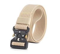 LumiSyne Cinturón Táctico 1.5" Ajustable Hombres Cinturón Resistente Cinturón Nylon Hebilla de Metal de Liberación Rápida Cinturón Táctica Molle Para Molle Caza Deporte