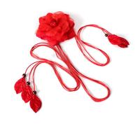 LumiSyne Cinturón Trenzados Mujer Cinturón De Cuerda Cinturones De Cintura Delgados Decoración De Flores Colgante Hoja Estilo Bohemio Anudado Cinturón De Cadena Cinturón Para Vestido Playa Boda Fiesta