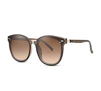 LumiSyne Gafas De Sol De Polarizadas Para Hombre Mujer Grandes Marco Redondas Cuadradas Lente TAC UV400 Gafas De Moda Negro Marrón Con Funda De Gafas Para Conducción Viajar