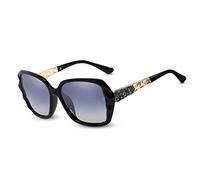 LumiSyne Gafas de sol Mujer Gradient Espejo,Gafas UV 400 Polarizadas,De gran tamaño Policarbonato Marco Diamante Cristal,Al aire libre Viajar Caja de regalo(Negro Gradient)