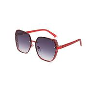 LumiSyne Gafas De Sol Polarizadas Grandes Hombre Mujer Lente Transparente Gradiente Marco De Metal Hueco Lentes De Sol De Señora UV400 Antirreflejos Parasol Gafas Moda Para Aire Libre Viajes Conducir