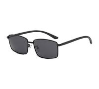 LumiSyne Gafas De Sol Rectangulares Retro Hombre Lente Polarizadas HD Marco Metálico Cuadrado Gafas Rectangulares Ligeras UV400 Antirreflejos Anteojos De Sol Para Viajes Conducir Pesca Aire Libre