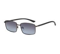 LumiSyne Gafas De Sol Rectangulares Retro Hombre Lente Polarizadas HD Marco Metálico Cuadrado Gafas Rectangulares Ligeras UV400 Antirreflejos Anteojos De Sol Para Viajes Conducir Pesca Aire Libre