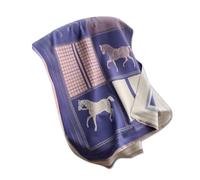 LumiSyne Invierno Bufanda Chal De Cachemira Cuadros Bloques De Color Patrón De Caballo Retro Bufanda Reversible Con Borla Larga Grande Pashmina Fulares Ligero Cálido Estola