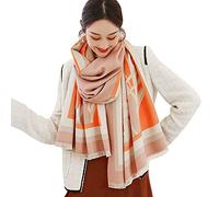 LumiSyne Invierno Bufanda Chal De Cachemira Para Mujer Empalme De Color Patrón Animal Pashmina Caliente Fulares Con Borla Lana Suave Estola Engrosada