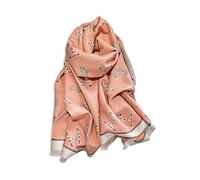LumiSyne Invierno Bufanda Chal De Cachemira Para Mujer Patrón De Alfabeto y Caballo Retro Cálido Pashmina Fulares Con Borla Suave Larga Bufandas Estola