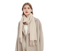 LumiSyne Invierno Bufanda De Cachemira Para Mujer Color Liso Clásico Bufanda De Lana Con Borla Suave Larga Pashmina Fulares Caliente Chales Estola