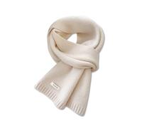 LumiSyne Invierno Bufandas De Punto Para Mujer Hombre Bufanda De Lana Australiana Color Sólido Sencillo Punto De Canalé Larga Bufanda De Cuello Pashmina Suave Cálida Bufanda De Collar 160×20cm