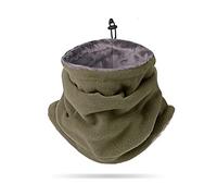 LumiSyne Invierno Calentador De Cuello Para Hombre Mujer Suave Forro Polar Polainas De Cuello Con Cordón Ajustable Grueso Térmica Braga Cuello Mascarilla Bufanda Tubular Para Esquí Moto Ciclismo