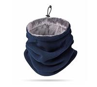 LumiSyne Invierno Calentador De Cuello Para Hombre Mujer Suave Forro Polar Polainas De Cuello Con Cordón Ajustable Grueso Térmica Braga Cuello Mascarilla Bufanda Tubular Para Esquí Moto Ciclismo