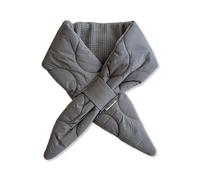 LumiSyne Invierno Caliente Bufanda Para Mujer Hombre Sencillo Color Sólido Relleno De Algodón De Plumón Fácil Tirar Para Atravesar Bufanda Cuello Cruzado Calentador De Cuello