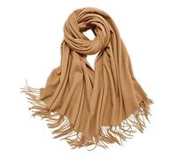 LumiSyne Invierno Premium Bufanda De Cachemira De Color Liso Para Mujer Pashmina Caliente Fulares Con Borla Lana Suave Chales Estola Grande y Engrosada