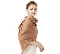 LumiSyne Invierno Premium Bufanda De Cachemira De Color Liso Para Mujer Pashmina Chales Con Borla Fulares Suave Estola Grande y Engrosada