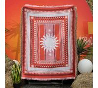 LumiSyne Manta De Algodón Tejida Con Borlas Estilo Vintage Americano Patrón Flor Geométrico Animal Decorativa Manta Para Sofá Cama Silla Mantón Chal Mantas De Camping Tapiz Manteles Alfombra 160x130cm