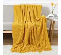 LumiSyne Manta De Punto Celulares con Flecos Color Sólido Patrón De Tejido Hueco Delicado Suave Transpirable Funda De Sofá Cubrecama Plaid Manta Decorativa para Sofá Cama Silla Coche Viaje