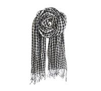 LumiSyne Moda Bufanda Para Mujer Hombre Bufanda De Lino Patrón De Rayas a Cuadros Clásico Pañuelo Ligero y Transpirable Cálido Estola Fulares Protector Solar Chal Toda La Temporada