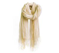 LumiSyne Moda Bufanda Para Mujer Hombre Bufanda De Lino Patrón De Rayas a Cuadros Clásico Pañuelo Ligero y Transpirable Cálido Estola Fulares Protector Solar Chal Toda La Temporada