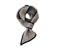 LumiSyne Moda Estrecha Bufanda De Punto Para Mujer Invierno Diseño Fácil Tirar Para Atravesar Retro Patrón De Letras Cuadros De Diamante Delgado Larga Fulares Pañuelo Cálido Bufanda Cuello