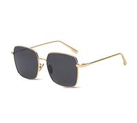 LumiSyne Moda Gafas De Sol Polarizadas Mujer Hombre Lente De Color Gradiente o Espejo Marco De Metal Cuadrado Retro Protección UV400 Estilo De Pareja Gafas Ultra Ligeras Al Aire Libre Viajar Regalo