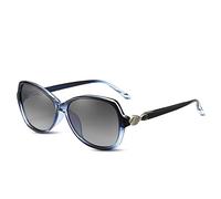 LumiSyne Moda Gafas De Sol Polarizadas Mujer Lentes Gradiente Marco Diamantes De Imitación Protección UV400 Estilo De Gran Tamaño Al Aire Libre Viajar Regalo