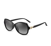 LumiSyne Moda Gafas De Sol Polarizadas Mujer Lentes Gradiente Marco Diamantes De Imitación Protección UV400 Estilo De Gran Tamaño Al Aire Libre Viajar Regalo