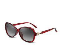 LumiSyne Moda Gafas De Sol Polarizadas Mujer Lentes Gradiente Marco Diamantes De Imitación Protección UV400 Estilo De Gran Tamaño Al Aire Libre Viajar Regalo