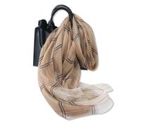 LumiSyne Mujer Bufanda De Seda Brillante Bufanda De Gasa Hilo Dorado Patrón a Cuadros Estilo Vintage Elegante Tul Ligero Largo Fulares Estola Chales y Envolturas Para Vestido De Noche Boda Bola Fiesta