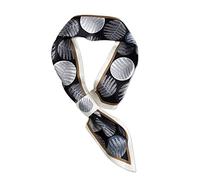 LumiSyne Mujer Bufanda De Seda Estrecha Diseño Fácil Tirar Para Atravesar Estampado Floral Follaje Estilo Fresco Flaco Larga Bufanda Cuello Satén Bufanda Pequeña Decoración Pañuelo Banda Para Cuello