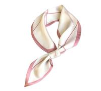 LumiSyne Mujer Bufanda De Seda Estrecha Diseño Fácil Tirar Para Atravesar Estilo Vintage Francés Patrón De Lunares Líneas Flaco Larga Bufanda Cuello Satén Bufanda Pequeña Pañoleta Banda Para Cuello