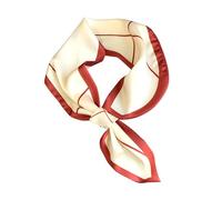 LumiSyne Mujer Bufanda De Seda Estrecha Diseño Fácil Tirar Para Atravesar Estilo Vintage Francés Patrón De Lunares Líneas Flaco Larga Bufanda Cuello Satén Bufanda Pequeña Pañoleta Banda Para Cuello