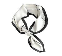 LumiSyne Mujer Bufanda De Seda Estrecha Diseño Fácil Tirar Para Atravesar Estilo Vintage Francés Patrón De Lunares Líneas Flaco Larga Bufanda Cuello Satén Bufanda Pequeña Pañoleta Banda Para Cuello