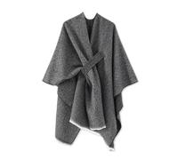 LumiSyne Mujer Poncho Estola Capa Grande Chal Solid Color Textura De Cachemira Poncho De Punto Con Borla Frente Abierto Poncho Cardigan Cálida Pashmina Bufanda Manta Capa Para Primavera Otoño Invierno